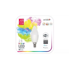  Avide Smart LED RGB+W gyertya izzó 5,5W E14 WiFi APP control -AR-ASC14RGBW-5.5W-WIFI