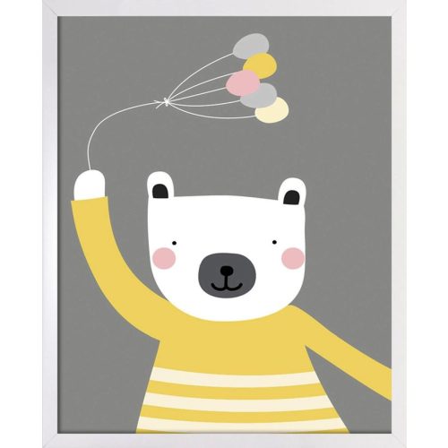 ARS LONGA Obraz miś z balonikami 149-W1  Külső méret 43x53 - ARS-15-29-201-2933  