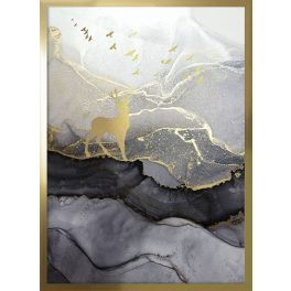   ARS LONGA Obraz deer on marble 149-51  Külső méret 53x73 - ARS-15-41-201-5276  