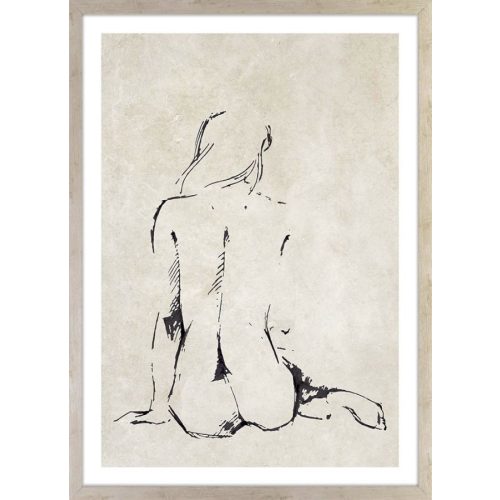 ARS LONGA Obraz szkic siedzącej kobiety 149-Q-585  Külső méret 53x73 - ARS-15-41-201-5626  