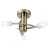 ENDON Havana 3lt Semi flush Antique brass plate & frosted glass 3 x 3W LED G9 - ED-146-3AB