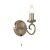 ENDON Trafford 1lt Wall Antique brass plate 6W LED E14 - ED-180-1AN