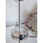 ENDON Nixon 2lt Table Bright nickel plate & vintage white fabric 2 x 40W E14 candle - ED-60804