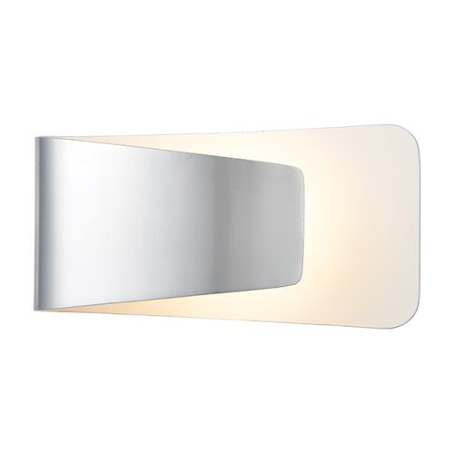 ENDON Jenkins 1lt Wall Polished aluminium & white paint 7.84W LED (COB) Warm White - ED-61031