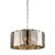 ENDON Clooney 8lt Pendant Slate grey & smoked cut glass 8 x 40W E14 candle - ED-61294