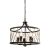 ENDON Heston 5lt Pendant Matt black & rustic bronze paint 5 x 60W E27 GLS - ED-61498