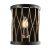 ENDON Heston 1lt Wall Matt black & rustic bronze paint 40W E14 candle - ED-61499