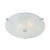 ENDON Roundel 2lt Flush Frosted/clear glass & chrome plate 2 x 40W E14 candle - ED-633-32
