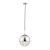 ENDON Paloma 1lt Pendant Chrome plate & clear ribbed glass 7W LED E14 - ED-68959