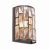 ENDON Belle 1lt Wall Dark bronze paint & clear crystal 40W E14 candle - ED-69392