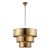 ENDON Morad 1lt Pendant Aged brass plate 40W E27 GLS - ED-69783