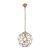 ENDON Miele 1lt Pendant Antique brass plate & clear glass 40W E27 GLS - ED-69784