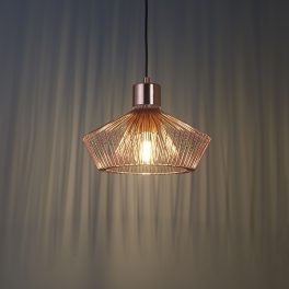 Endon Lighting Kimberley copper pendant