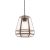 ENDON Stockheld 1lt Pendant easyfit Antique solid brass & clear glass 10W LED E27 or B22 - ED-73287