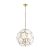 ENDON Miele 3lt Pendant Antique brass plate & clear glass 3 x 40W E14 candle - ED-73560