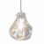 ENDON Lava 1lt Pendant Iridescent glass & chrome plate 40W E27 GLS - ED-75664