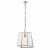 ENDON Hurst 1lt Pendant Bright nickel plate & clear glass 10W LED E27 - ED-76225