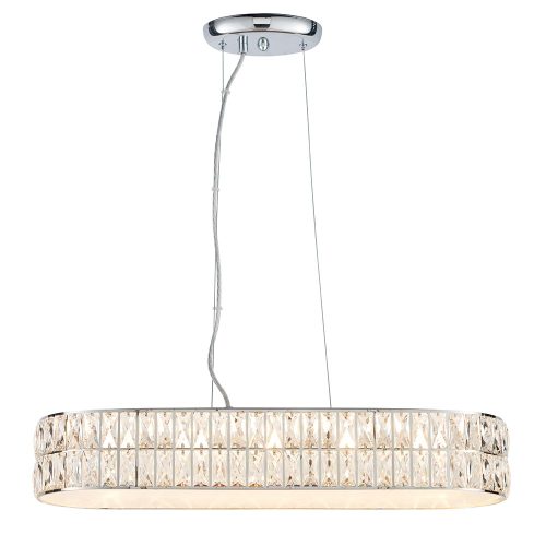 ENDON Verina 5lt Pendant Clear crystal & chrome plate 5 x 5W LED module (DOB) Warm White - ED-76514