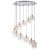 ENDON Verina 12lt Pendant Chrome plate & clear glass 12 x 3W LED G9 - ED-76518