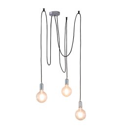   ENDON Studio 3lt Pendant Chrome plate 3 x 60W E27 GLS - ED-76576