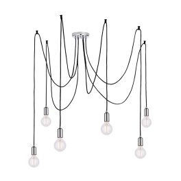   ENDON Studio 6lt Pendant Chrome plate 6 x 60W E27 GLS - ED-76577