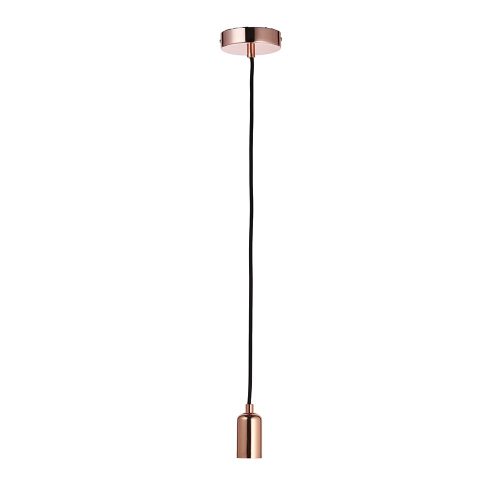 ENDON Studio 1lt Pendant Copper plate 60W E27 GLS - ED-76578