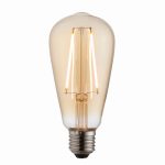 ENDON E27 LED filament pear 1lt Accessory Amber glass 2W LED E27 Warm White - ED-77107