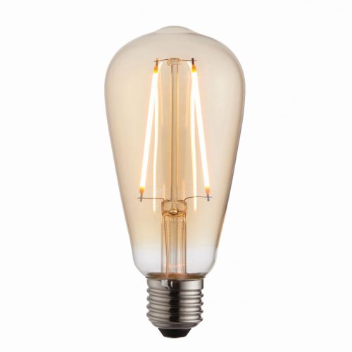ENDON E27 LED filament pear 1lt Accessory Amber glass 2W LED E27 Warm White - ED-77107
