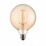 ENDON E27 LED filament globe 1lt Accessory Amber glass 2W LED E27 Warm White - ED-77111