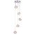 ENDON Talia 5lt Pendant Chrome plate & clear crystal 5 x 28W G9 clear capsule - ED-77566