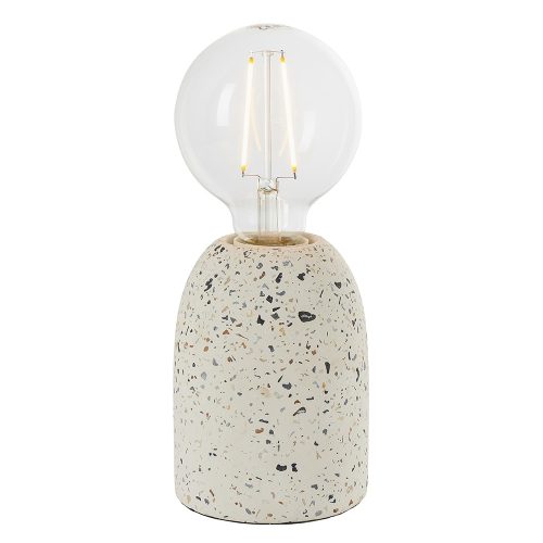 ENDON Terrazzo 1lt Table White terrazzo 40W E27 GLS - ED-78181