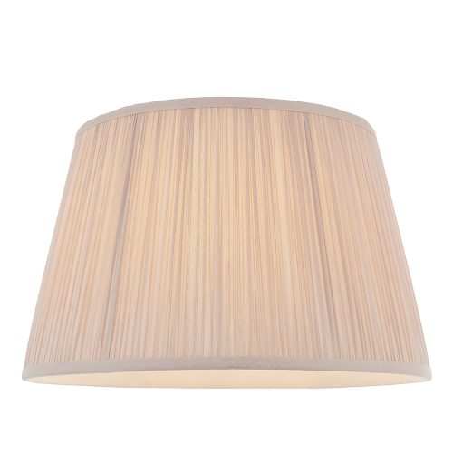 ENDON Freya 1lt Shade Dusky pink silk 60W E27 or B22 GLS - ED-79633