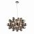 ENDON Infinity 8lt Pendant Black chrome plate & dark chromed glass 8 x 3W LED G9 - ED-80124