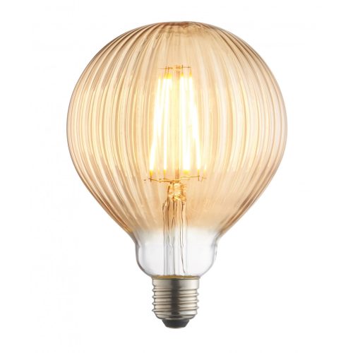 ENDON Ribb 1lt Accessory Amber glass 4W LED E27 Warm White - ED-80179