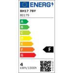 ENDON Ribb 1lt Accessory Amber glass 4W LED E27 Warm White - ED-80179