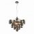 ENDON Infinity 6lt Pendant Black chrome plate & dark chromed glass 6 x 28W G9 clear capsule - ED-80199