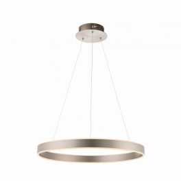   ENDON Gen 1lt Pendant Matt nickel plate & frosted acrylic 42W LED tape module (SMD 2835) Warm White - ED-80572