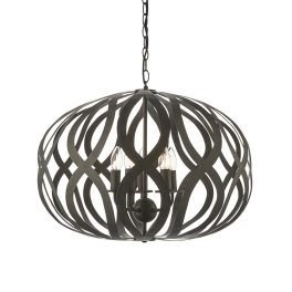   ENDON Sirolo 5lt Pendant Antique brushed bronze paint 5 x 6W LED E14 - ED-81752
