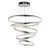 ENDON Ozias 1lt Pendant Chrome plate & clear crystal detail 97W LED (SMD 2835) Warm White - ED-81906