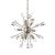 ENDON Miro 9lt Pendant Satin nickel plate & clear crystal 9 x 6W LED E14 - ED-81917