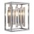 ENDON Acadia 1lt Wall Clear crystal & chrome plate 40W E14 candle - ED-81932