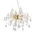 ENDON Calla 8lt Pendant Gold effect plate & clear glass 8 x 6W LED E14 - ED-90294
