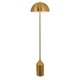   ENDON Nova 1lt Floor Antique brass plate 60W E27 GLS - ED-90521
