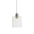 ENDON Toledo 1lt Pendant Brushed nickel plate & clear glass 40W E27 GLS - ED-90563