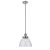 ENDON Hansen 1lt Pendant Brushed silver paint & clear glass 40W E27 GLS - ED-91738