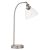 ENDON Hansen 1lt Table Brushed silver paint & clear glass 40W E14 golf - ED-91740