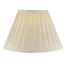   ENDON Chatsworth 1lt Shade Ivory silk 60W E27 or B22 GLS - ED-94354
