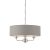 ENDON Highclere 3lt Pendant Bright nickel plate & charcoal fabric 3 x 40W E14 candle - ED-94377