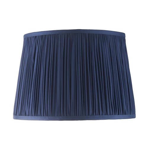 ENDON Wentworth 1lt Shade Midnight blue silk 60W E27 or B22 GLS - ED-94384