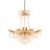 ENDON Adagio 9lt Pendant Clear glass & gold effect plate 9 x 6W LED E14 - ED-96819-GO
